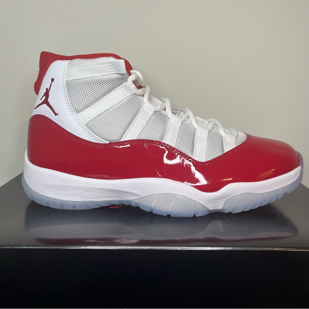 New Nike Air Jordan Retro 11 Cherry Red White Mens Size 10 CT8012-116 New In Box